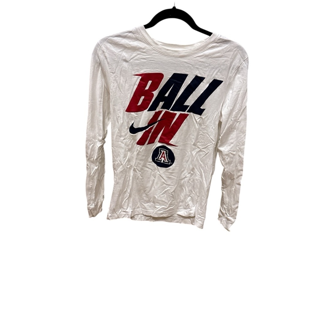 Arizona Nike White Tee with Red and Blue Graphic